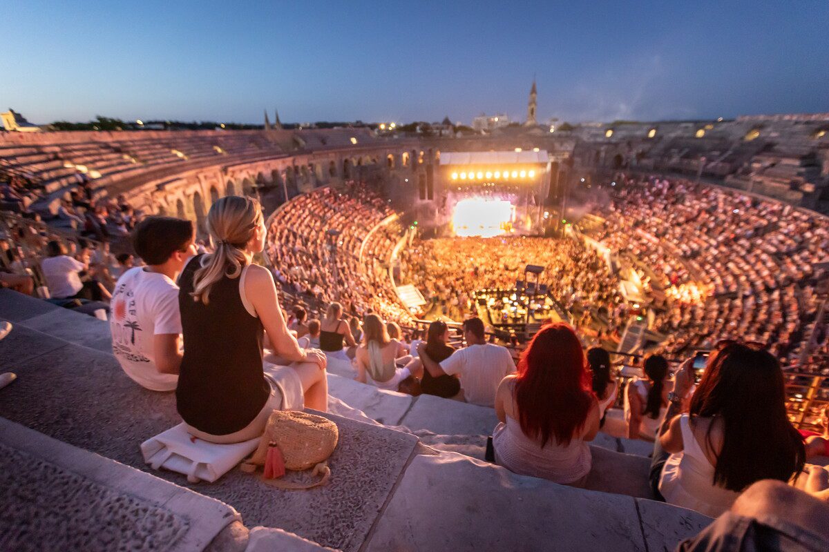 Concert aux arènes de Nîmes